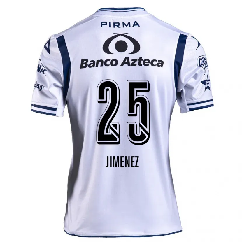 Danxen Kvinnor Miguel Jiménez #25 Vit Marinblå Hemmatröja Matchtröjor 2024/25 Tröjor T-Tröja