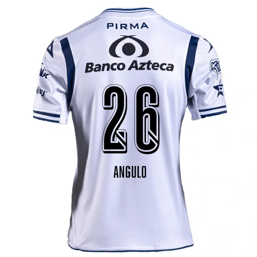 Danxen Kvinnor Brayan Angulo #26 Vit Marinblå Hemmatröja Matchtröjor 2024/25 Tröjor T-Tröja