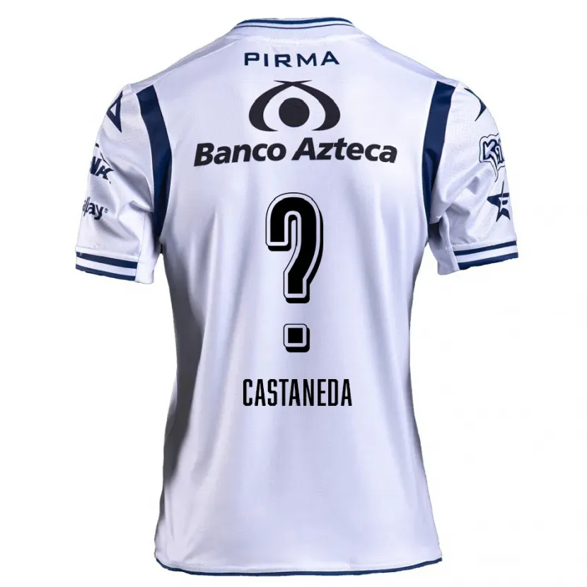 Danxen Kvinnor Christian Castañeda #0 Vit Marinblå Hemmatröja Matchtröjor 2024/25 Tröjor T-Tröja