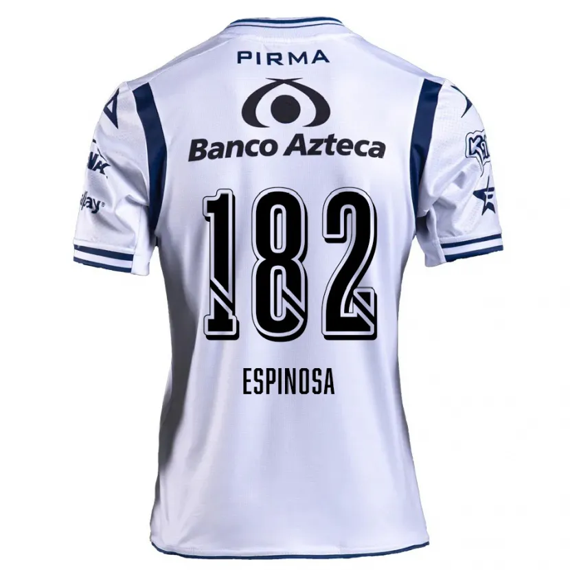Danxen Kvinnor Daniel Espinosa #182 Vit Marinblå Hemmatröja Matchtröjor 2024/25 Tröjor T-Tröja