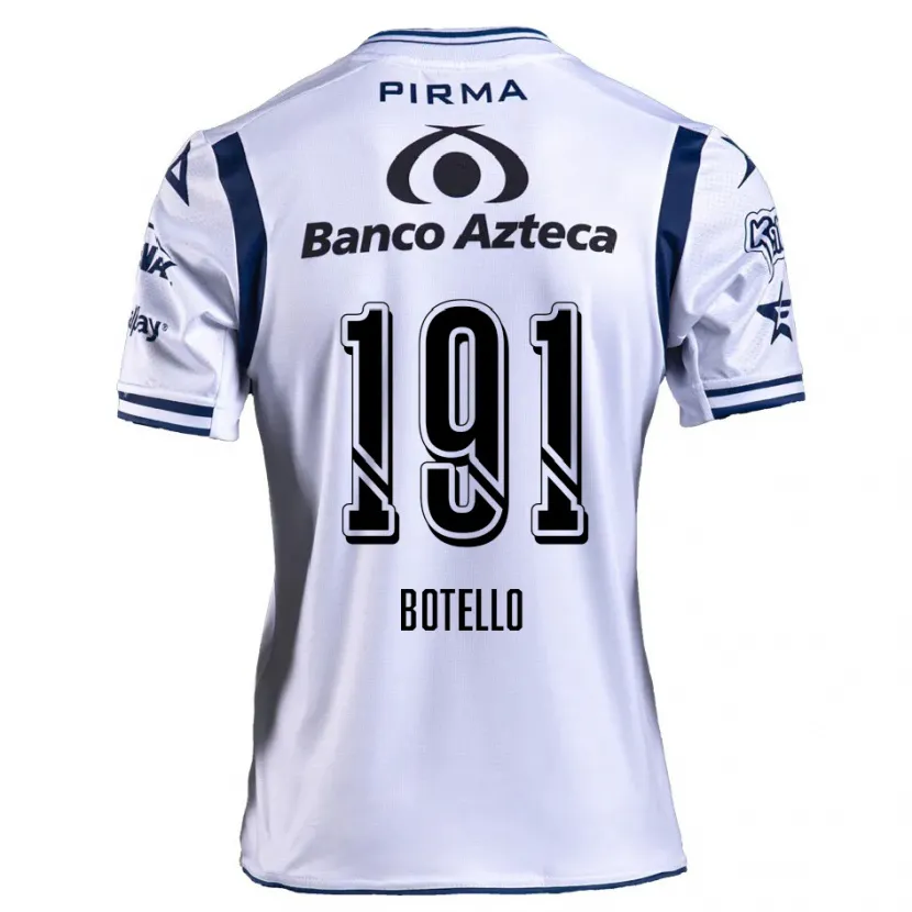 Danxen Kvinnor Octavio Botello #191 Vit Marinblå Hemmatröja Matchtröjor 2024/25 Tröjor T-Tröja