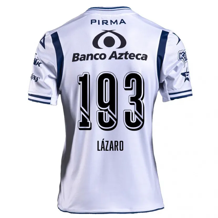Danxen Kvinnor Juan Lázaro #193 Vit Marinblå Hemmatröja Matchtröjor 2024/25 Tröjor T-Tröja
