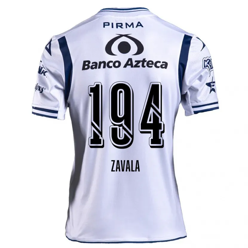 Danxen Kvinnor Arath Zavala #194 Vit Marinblå Hemmatröja Matchtröjor 2024/25 Tröjor T-Tröja