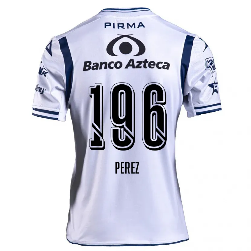 Danxen Kvinnor Arez Pérez #196 Vit Marinblå Hemmatröja Matchtröjor 2024/25 Tröjor T-Tröja
