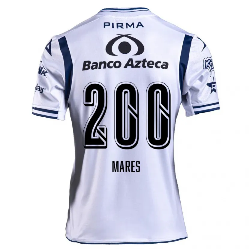 Danxen Kvinnor Cristian Mares #200 Vit Marinblå Hemmatröja Matchtröjor 2024/25 Tröjor T-Tröja