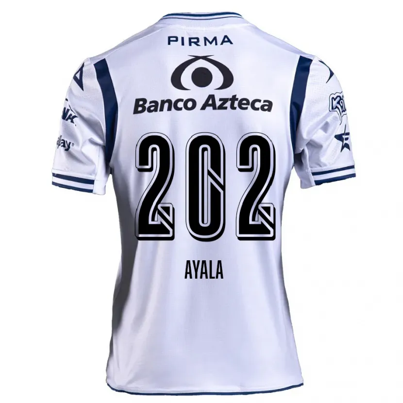 Danxen Kvinnor Diego Ayala #202 Vit Marinblå Hemmatröja Matchtröjor 2024/25 Tröjor T-Tröja