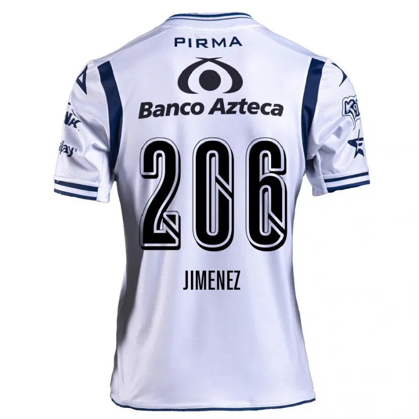 Danxen Kvinnor Leonardo Jiménez #206 Vit Marinblå Hemmatröja Matchtröjor 2024/25 Tröjor T-Tröja