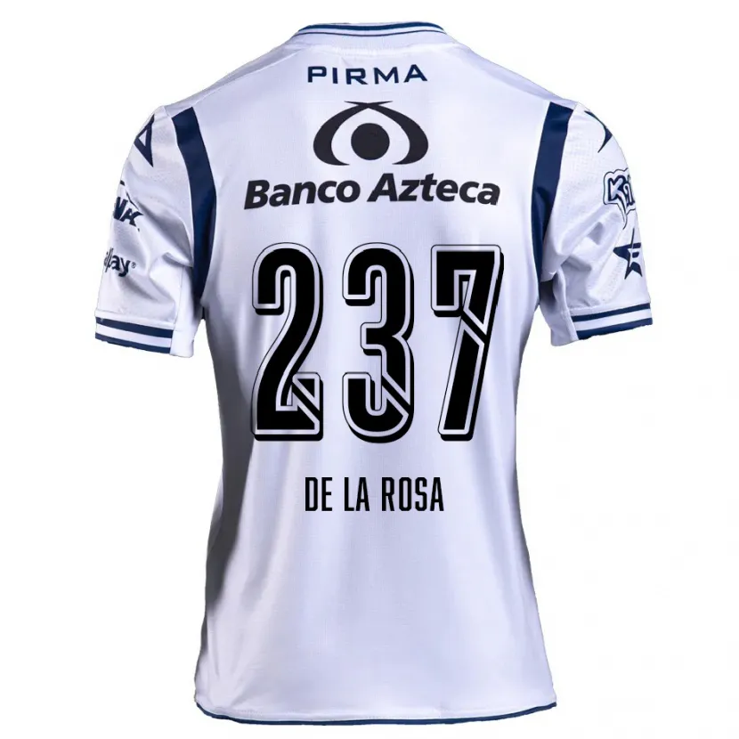 Danxen Kvinnor Álvaro De La Rosa #237 Vit Marinblå Hemmatröja Matchtröjor 2024/25 Tröjor T-Tröja