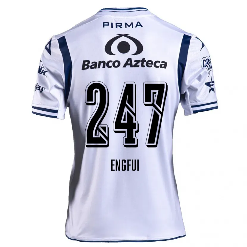 Danxen Kvinnor Emilio Engfui #247 Vit Marinblå Hemmatröja Matchtröjor 2024/25 Tröjor T-Tröja