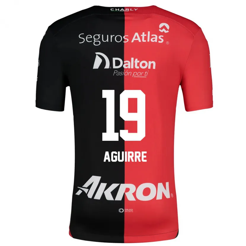 Danxen Kvinnor Eduardo Aguirre #19 Röd Svart Hemmatröja Matchtröjor 2024/25 Tröjor T-Tröja