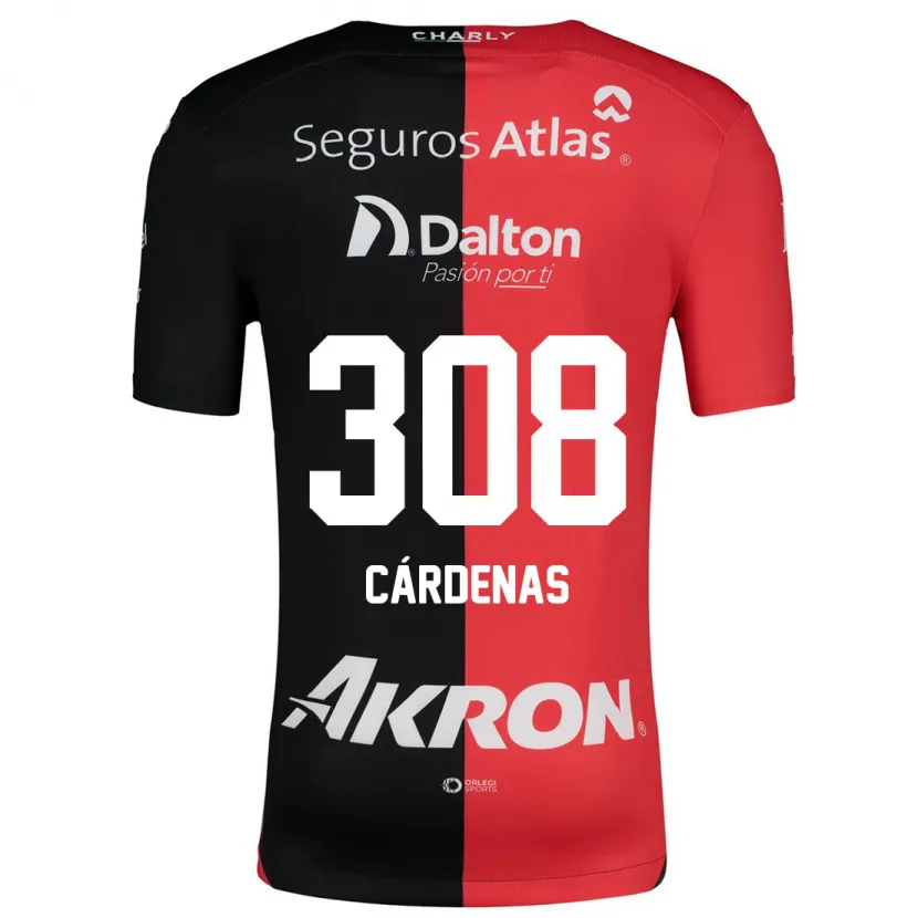 Danxen Kvinnor Rodrigo Cárdenas #308 Röd Svart Hemmatröja Matchtröjor 2024/25 Tröjor T-Tröja