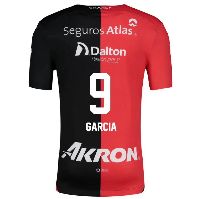 Danxen Kvinnor Marcia García #9 Röd Svart Hemmatröja Matchtröjor 2024/25 Tröjor T-Tröja
