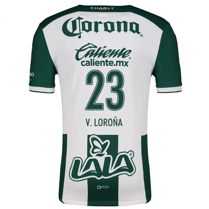 Danxen Kvinnor Vladímir Loroña #23 Grön Vit Hemmatröja Matchtröjor 2024/25 Tröjor T-Tröja