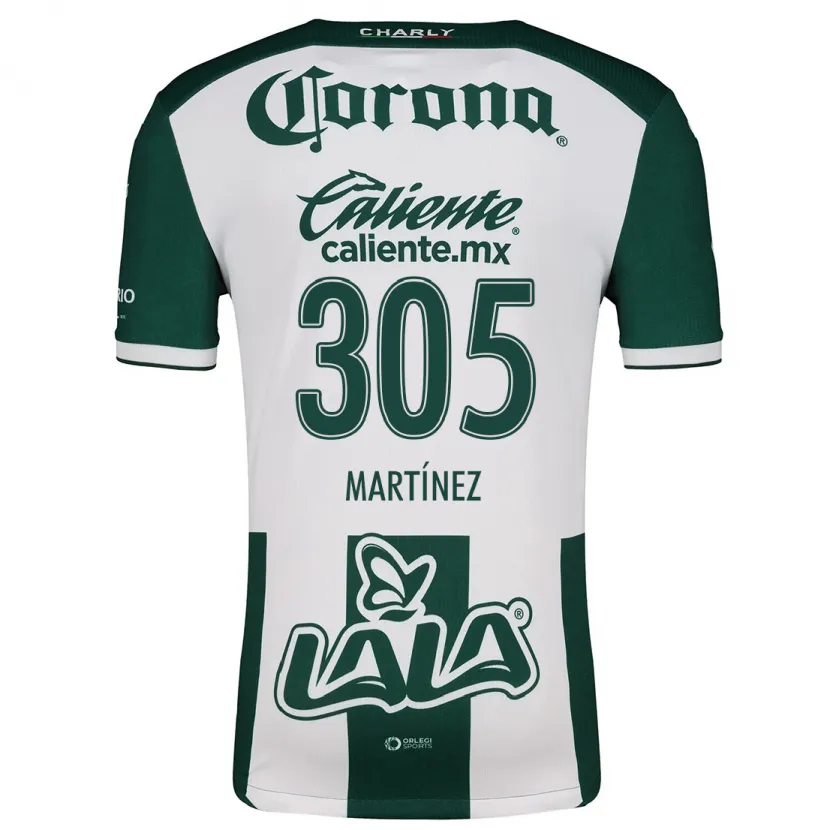 Danxen Kvinnor Cristian Martínez #305 Grön Vit Hemmatröja Matchtröjor 2024/25 Tröjor T-Tröja