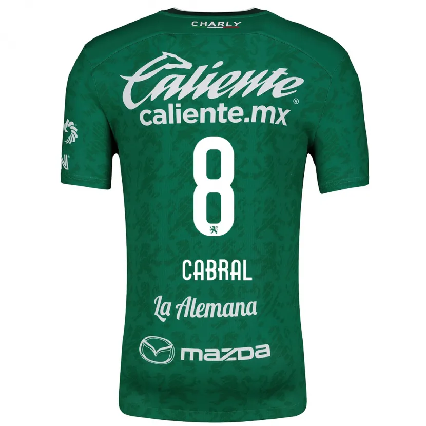 Danxen Kvinnor Luciano Cabral #8 Grön Vit Hemmatröja Matchtröjor 2024/25 Tröjor T-Tröja