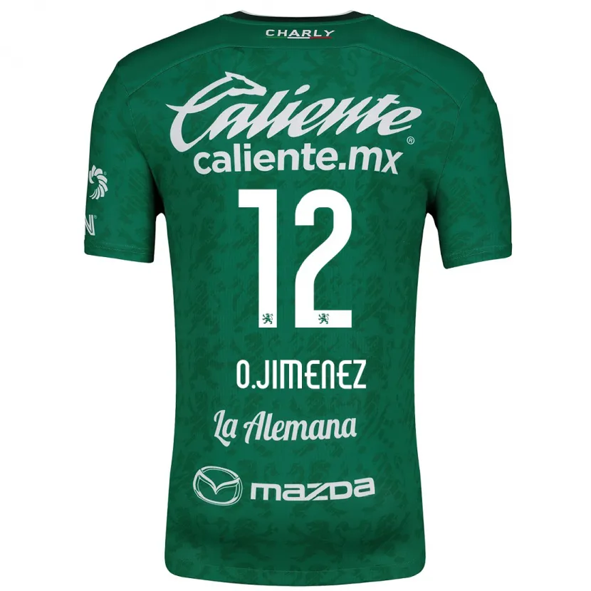 Danxen Kvinnor Óscar Jiménez #12 Grön Vit Hemmatröja Matchtröjor 2024/25 Tröjor T-Tröja