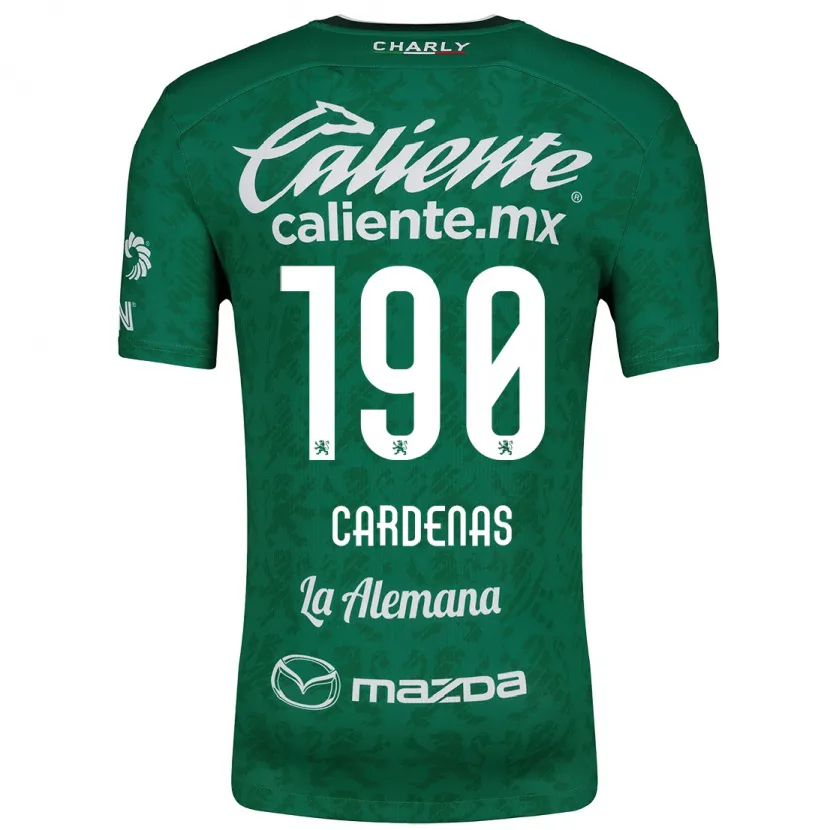 Danxen Kvinnor Emilio Cárdenas #190 Grön Vit Hemmatröja Matchtröjor 2024/25 Tröjor T-Tröja