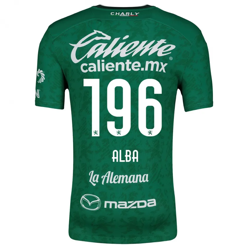 Danxen Kvinnor Óscar Alba #196 Grön Vit Hemmatröja Matchtröjor 2024/25 Tröjor T-Tröja