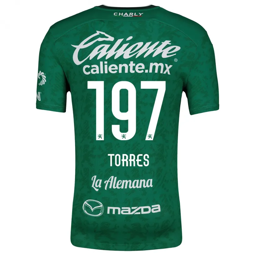 Danxen Kvinnor Erick Torres #197 Grön Vit Hemmatröja Matchtröjor 2024/25 Tröjor T-Tröja