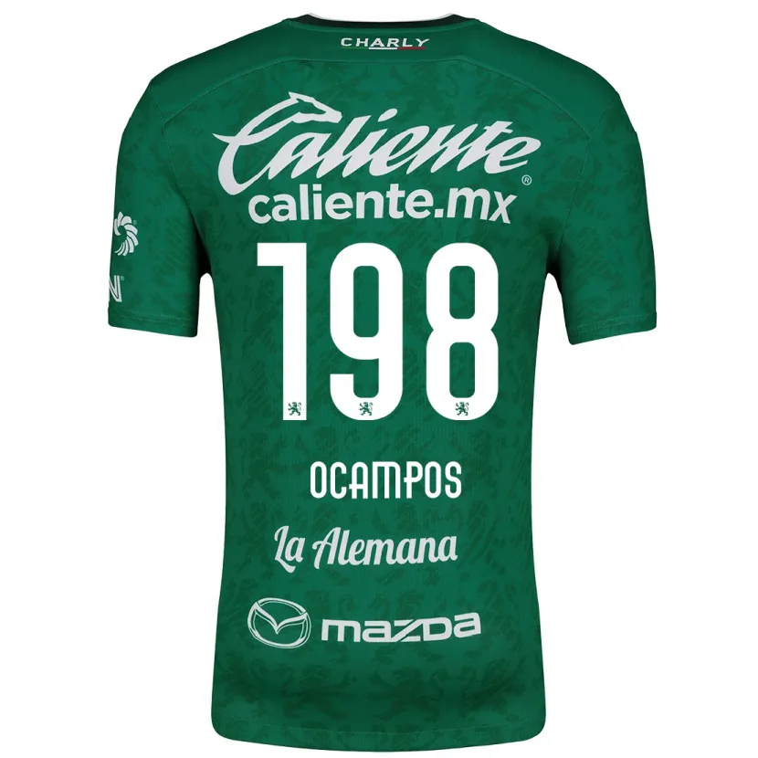 Danxen Kvinnor Omar Ocampos #198 Grön Vit Hemmatröja Matchtröjor 2024/25 Tröjor T-Tröja