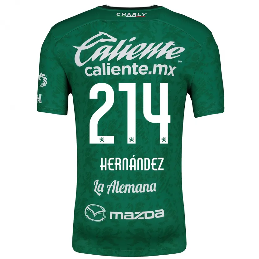 Danxen Kvinnor Iván Hernández #214 Grön Vit Hemmatröja Matchtröjor 2024/25 Tröjor T-Tröja
