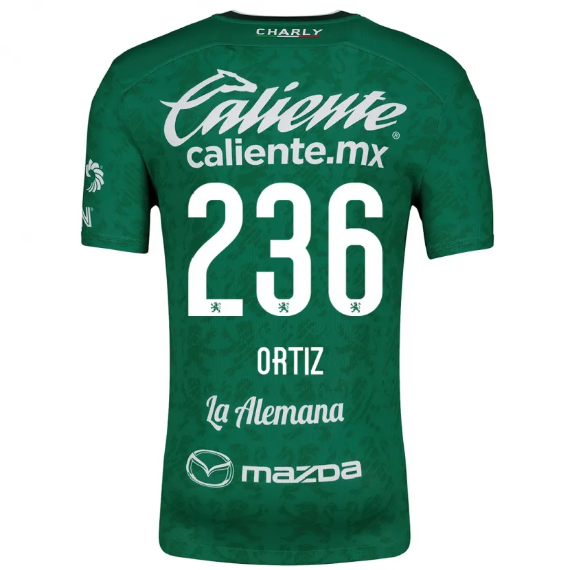 Danxen Kvinnor Youssef Ortiz #236 Grön Vit Hemmatröja Matchtröjor 2024/25 Tröjor T-Tröja