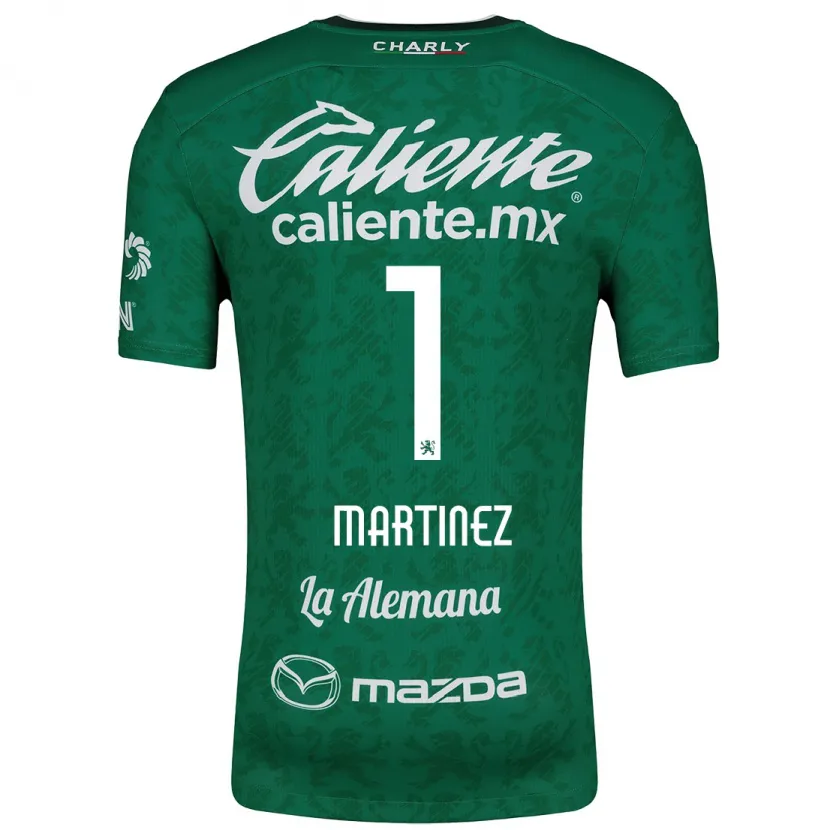 Danxen Kvinnor Angeles Martínez #1 Grön Vit Hemmatröja Matchtröjor 2024/25 Tröjor T-Tröja