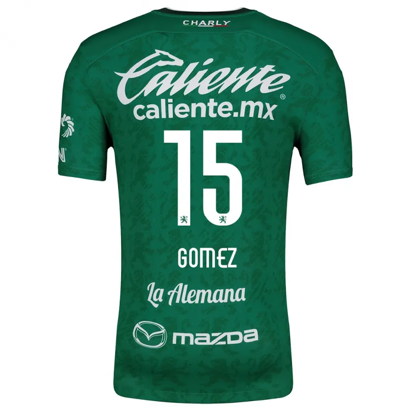 Danxen Kvinnor Paulina Gómez #15 Grön Vit Hemmatröja Matchtröjor 2024/25 Tröjor T-Tröja