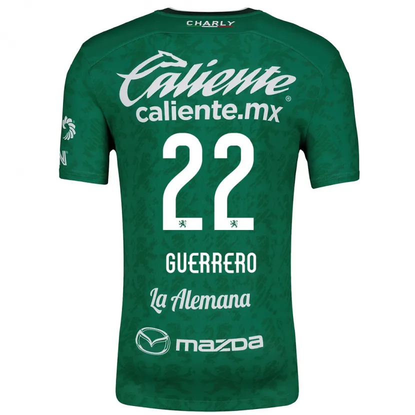 Danxen Kvinnor África Guerrero #22 Grön Vit Hemmatröja Matchtröjor 2024/25 Tröjor T-Tröja