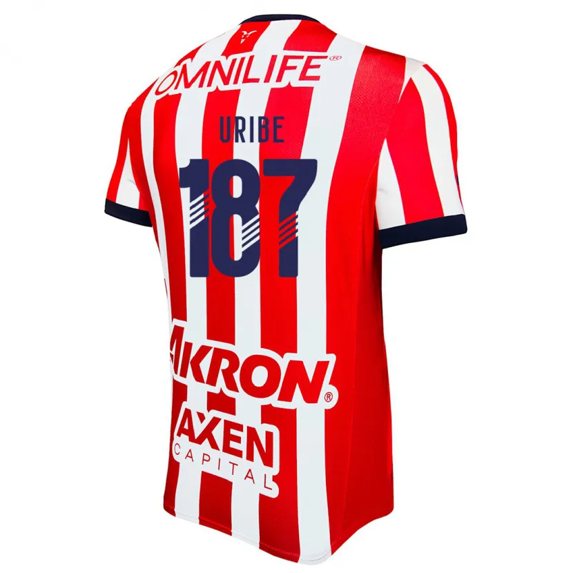 Danxen Kvinnor Juan Uribe #187 Röd Vit Blå Hemmatröja Matchtröjor 2024/25 Tröjor T-Tröja