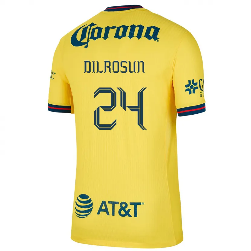 Danxen Kvinnor Javairô Dilrosun #24 Gul Blå Hemmatröja Matchtröjor 2024/25 Tröjor T-Tröja