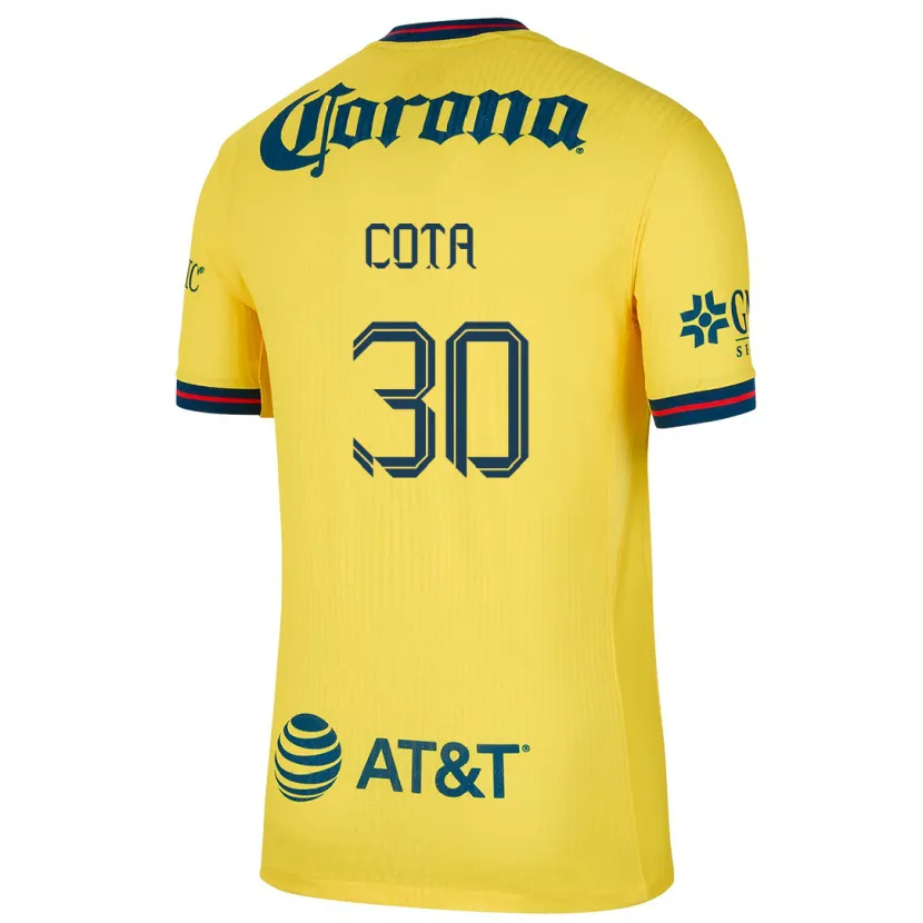 Danxen Kvinnor Rodolfo Cota #30 Gul Blå Hemmatröja Matchtröjor 2024/25 Tröjor T-Tröja