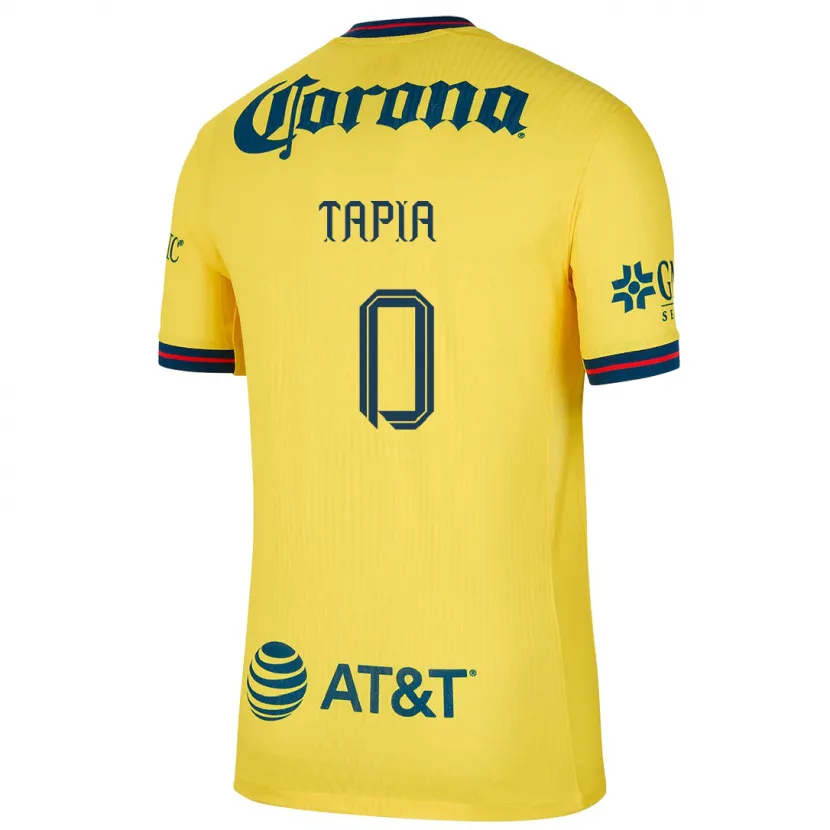 Danxen Kvinnor Leonardo Tapia #0 Gul Blå Hemmatröja Matchtröjor 2024/25 Tröjor T-Tröja