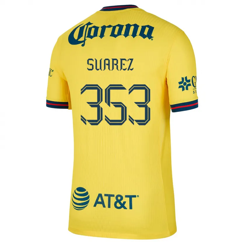 Danxen Kvinnor Irwin Suarez #353 Gul Blå Hemmatröja Matchtröjor 2024/25 Tröjor T-Tröja