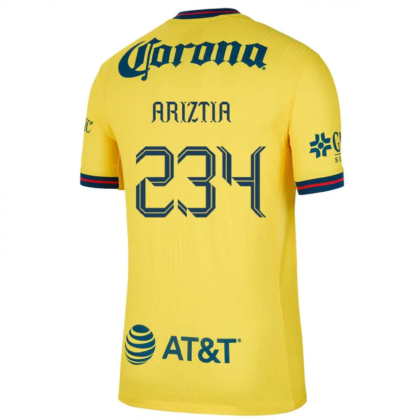Danxen Kvinnor Íñigo Ariztia #234 Gul Blå Hemmatröja Matchtröjor 2024/25 Tröjor T-Tröja