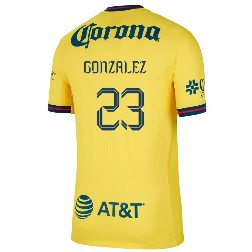 Danxen Kvinnor Itzel Gonzalez #23 Gul Blå Hemmatröja Matchtröjor 2024/25 Tröjor T-Tröja