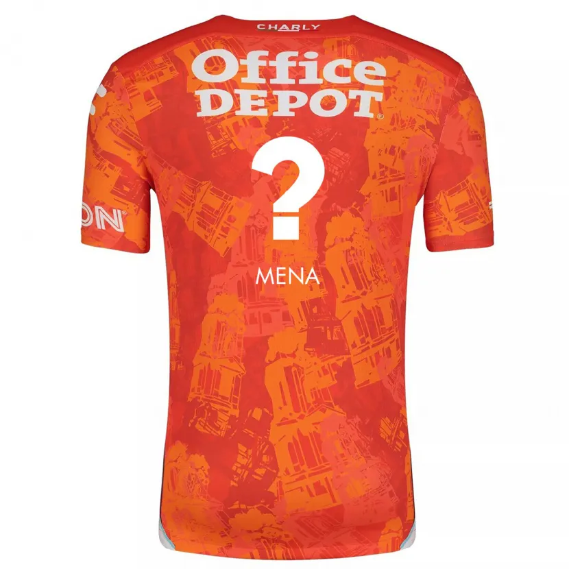 Danxen Kvinnor Ángel Mena #0 Orange Vit Bortatröja Matchtröjor 2024/25 Tröjor T-Tröja