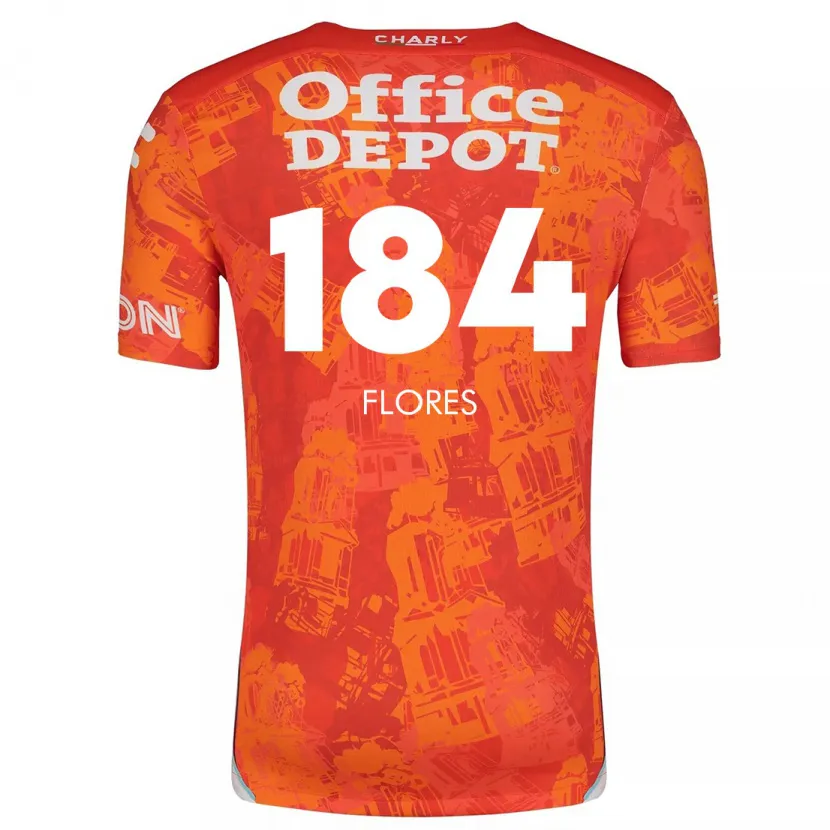 Danxen Kvinnor Jason Flores #184 Orange Vit Bortatröja Matchtröjor 2024/25 Tröjor T-Tröja