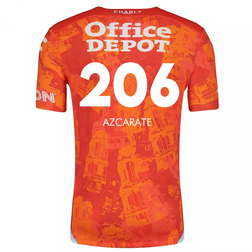 Danxen Kvinnor Yerar Azcárate #206 Orange Vit Bortatröja Matchtröjor 2024/25 Tröjor T-Tröja