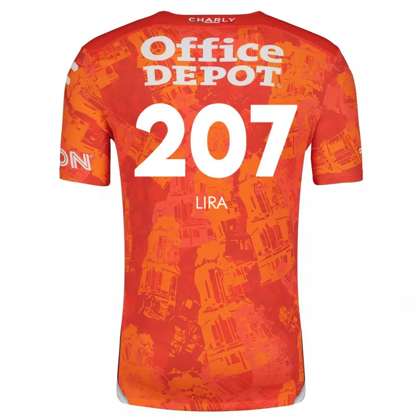 Danxen Kvinnor Almir Lira #207 Orange Vit Bortatröja Matchtröjor 2024/25 Tröjor T-Tröja