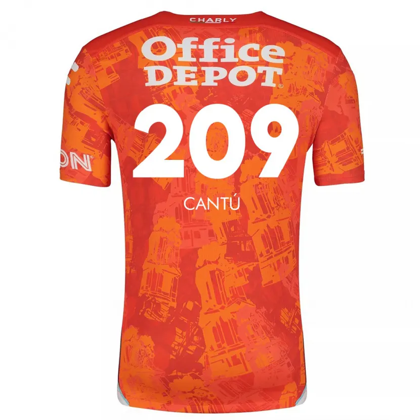Danxen Kvinnor Juan Cantú #209 Orange Vit Bortatröja Matchtröjor 2024/25 Tröjor T-Tröja
