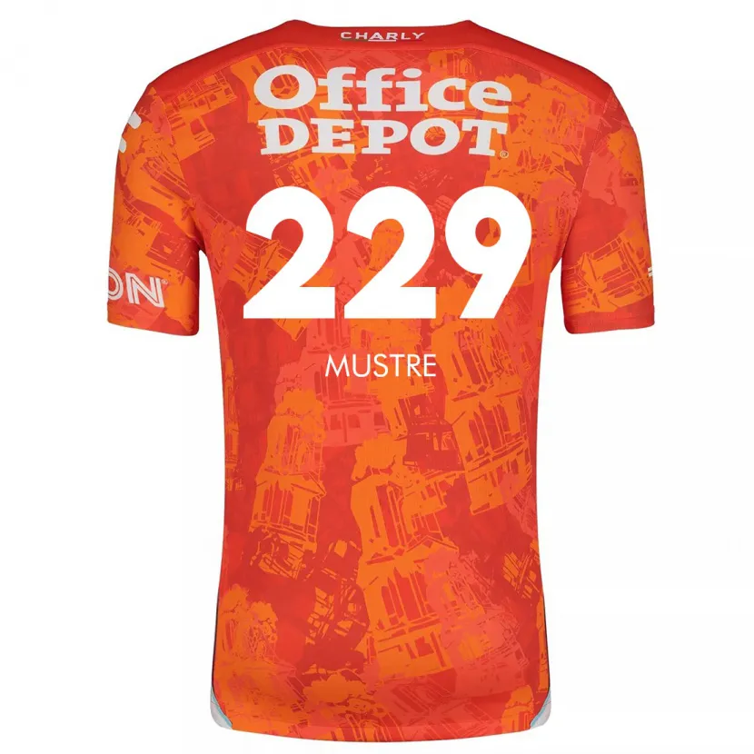 Danxen Kvinnor Eduardo Mustre #229 Orange Vit Bortatröja Matchtröjor 2024/25 Tröjor T-Tröja