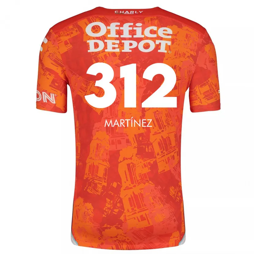 Danxen Kvinnor Ulises Martínez #312 Orange Vit Bortatröja Matchtröjor 2024/25 Tröjor T-Tröja