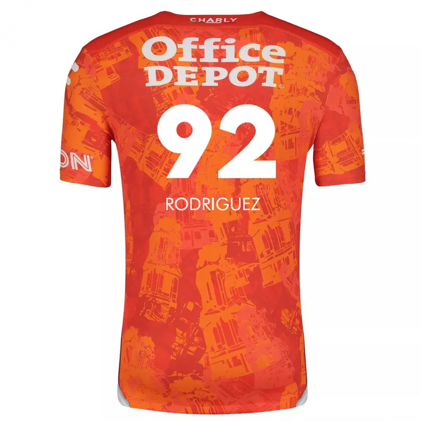 Danxen Kvinnor Sergio Rodríguez #92 Orange Vit Bortatröja Matchtröjor 2024/25 Tröjor T-Tröja