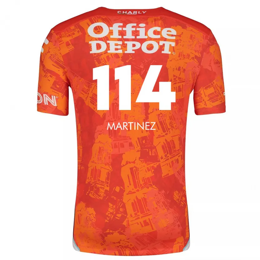 Danxen Kvinnor Jesús Martínez #114 Orange Vit Bortatröja Matchtröjor 2024/25 Tröjor T-Tröja