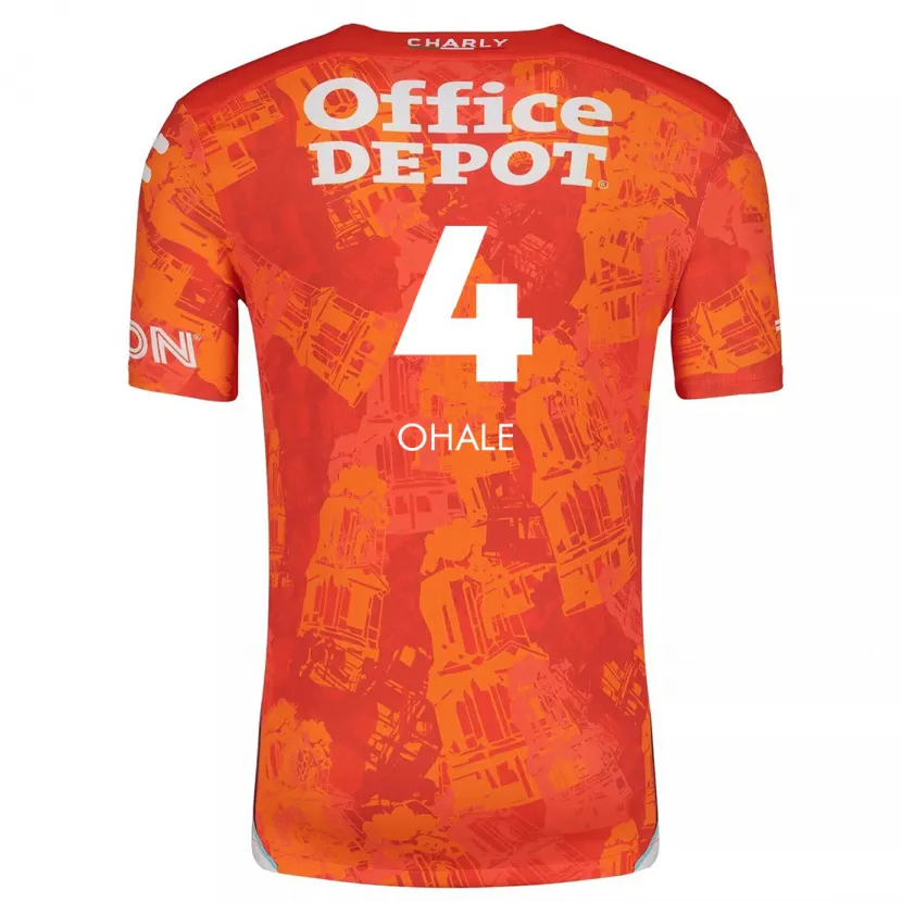 Danxen Kvinnor Osinachi Ohale #4 Orange Vit Bortatröja Matchtröjor 2024/25 Tröjor T-Tröja