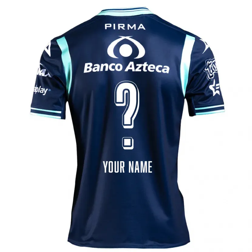 Danxen Kvinnor Ditt Namn #0 Marinblå Bortatröja Matchtröjor 2024/25 Tröjor T-Tröja