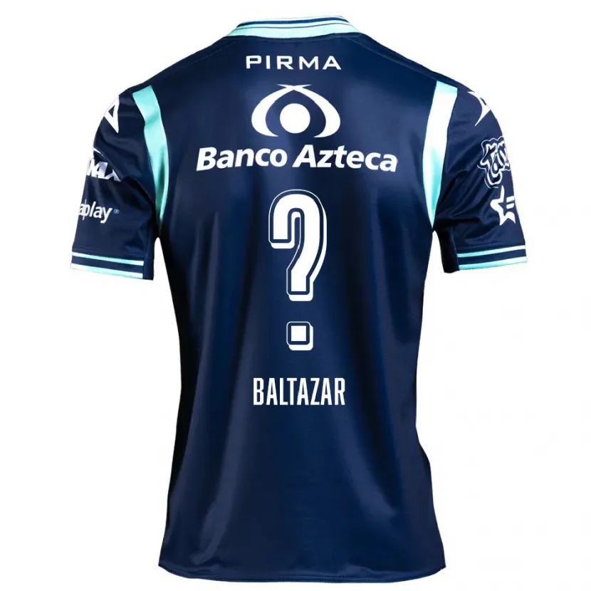 Danxen Kvinnor Carlos Baltazar #0 Marinblå Bortatröja Matchtröjor 2024/25 Tröjor T-Tröja