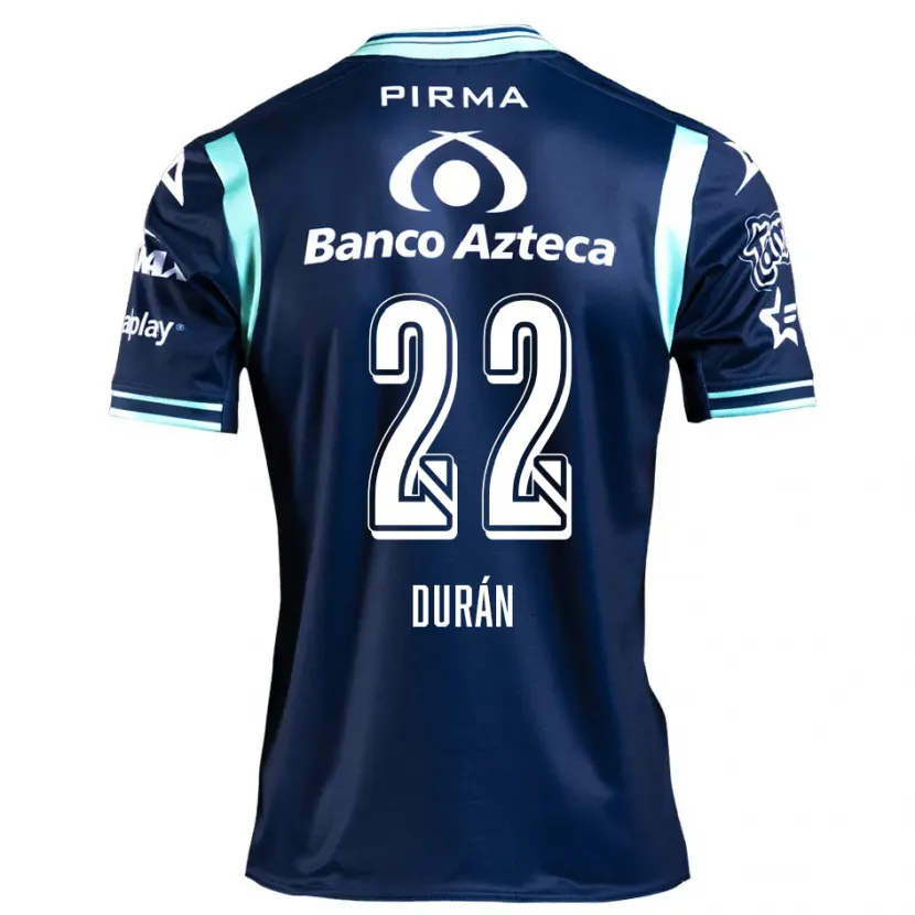 Danxen Kvinnor Rafael Durán #22 Marinblå Bortatröja Matchtröjor 2024/25 Tröjor T-Tröja