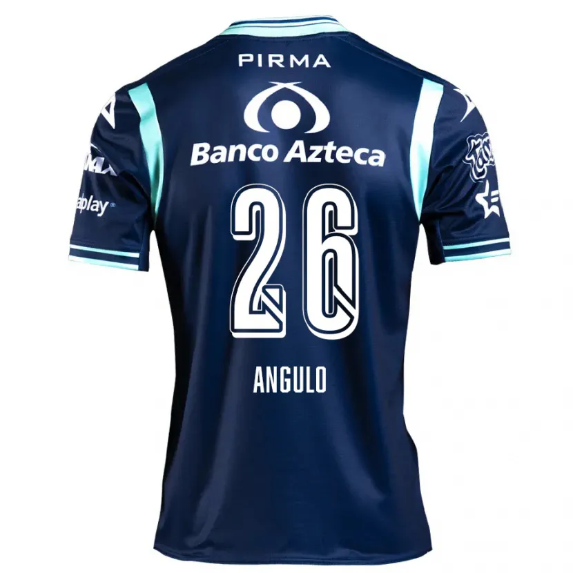 Danxen Kvinnor Brayan Angulo #26 Marinblå Bortatröja Matchtröjor 2024/25 Tröjor T-Tröja